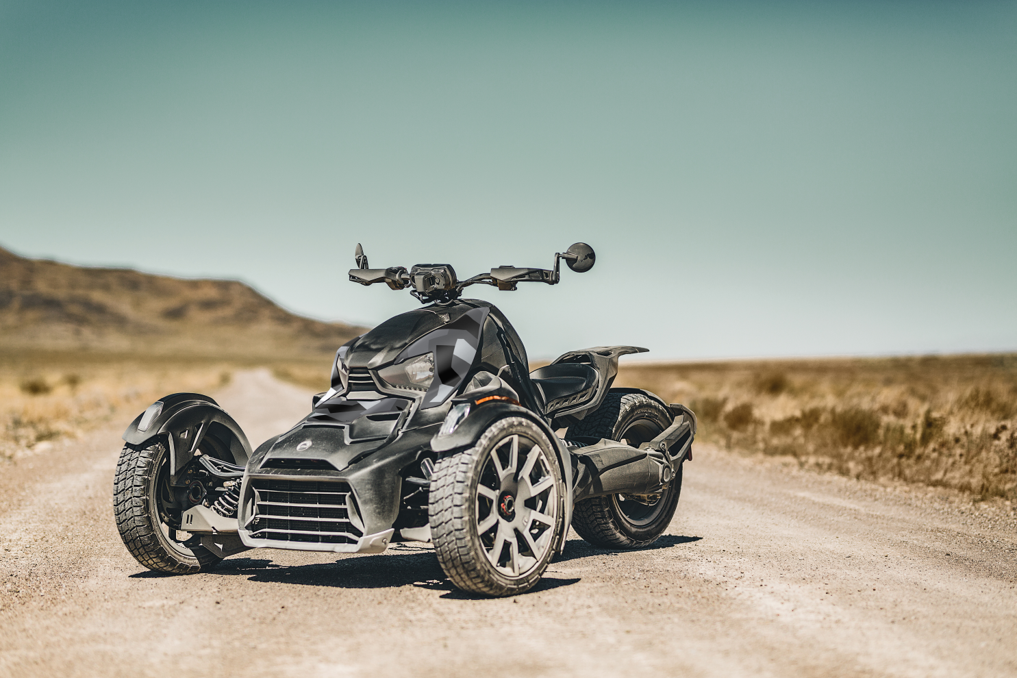 Can Am Ryker Rally Edition Black with camo panels
